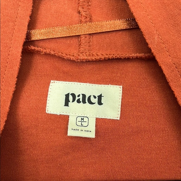 PACT Women's Orange Sweater - Picture 2 of 2